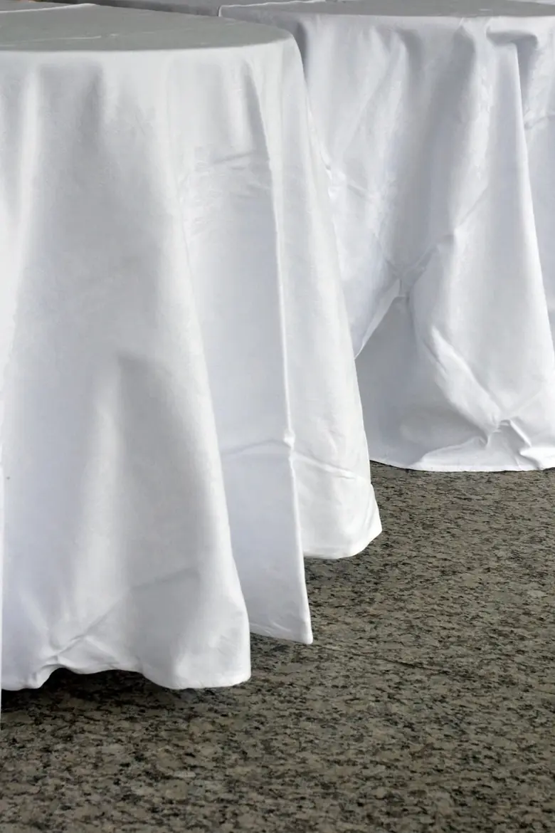 Freshly cleaned tablecloths